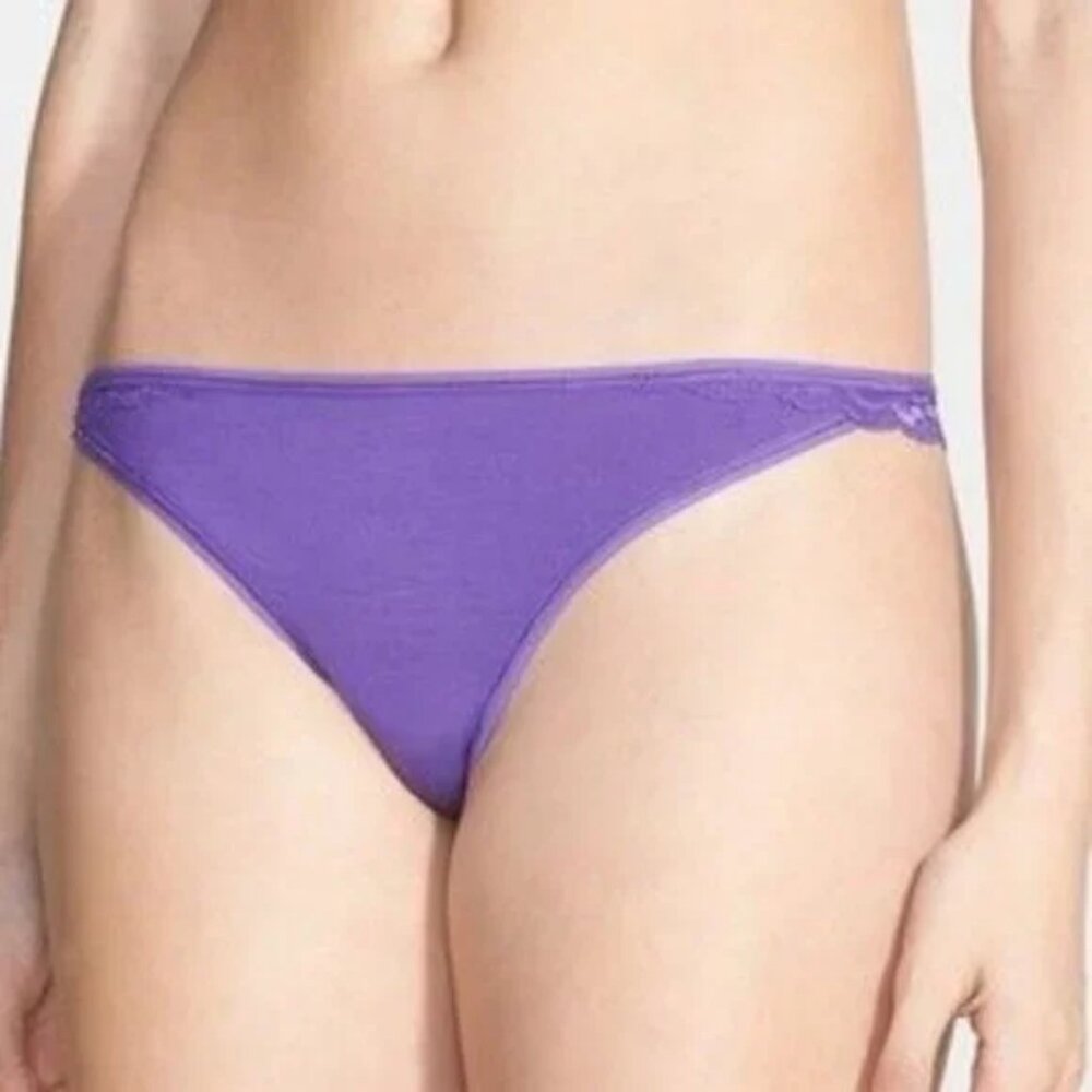 Felina "Charming" stretch lace & modal Thong